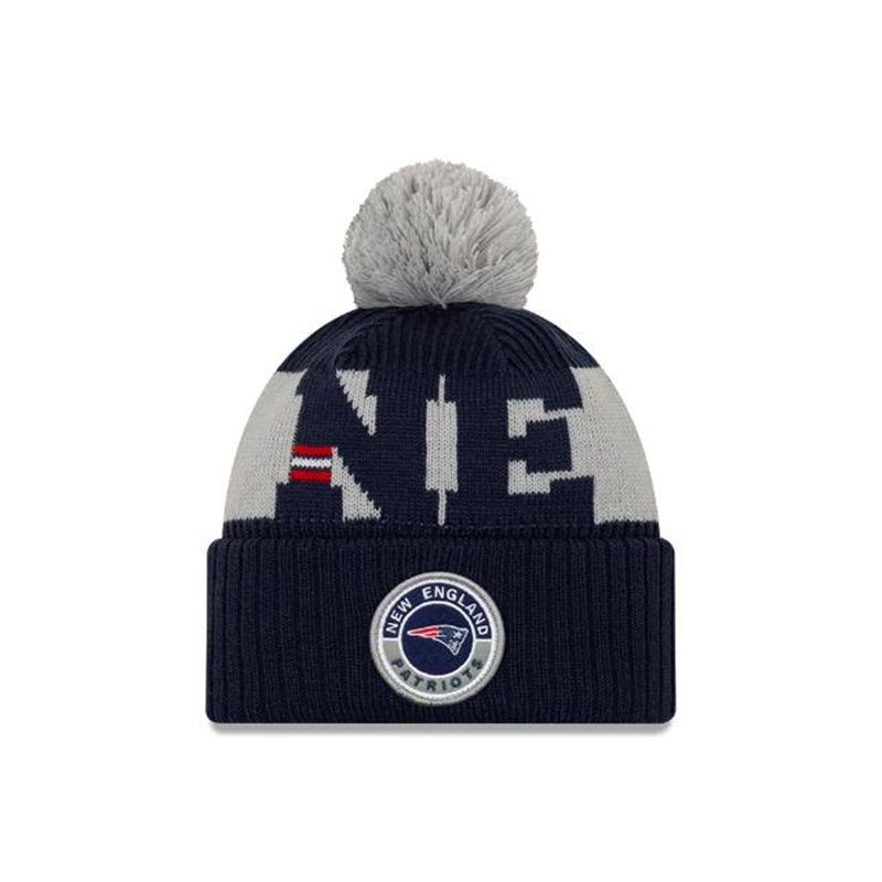 NFL New England Patriots Cold Weather Sport Knit (ONG4129) - Blue New Era Beanies